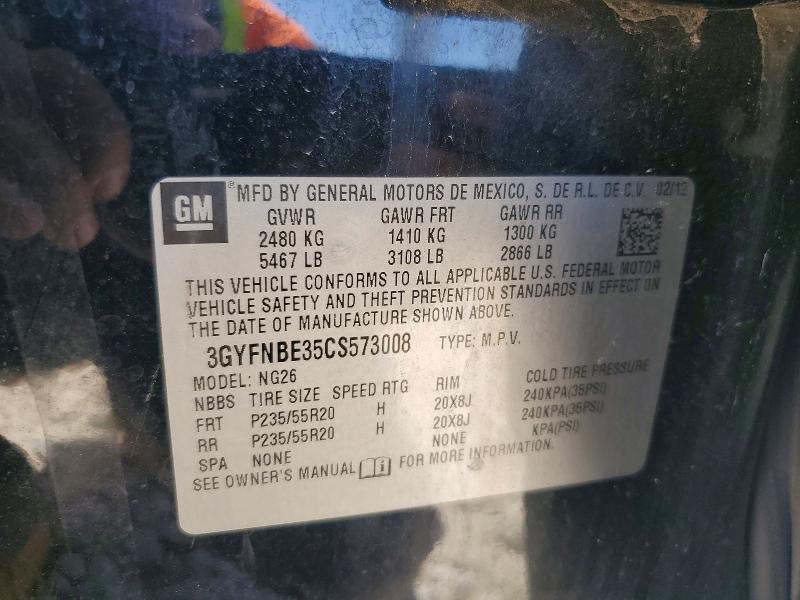 Продаж на аукціоні авто 2012 Cadillac Srx, vin: 3GYFNBE35CS573008, номер лоту: 78169085