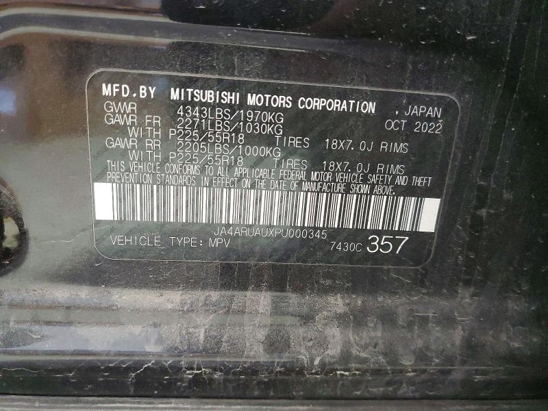 Aukcja sprzedaży 2023 Mitsubishi Outlander Sport, vin: JA4ARUAUXPU000345, numer aukcji: 75236925