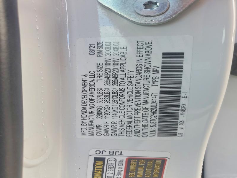 2021 Acura Rdx მანქანა იყიდება აუქციონზე, vin: 5J8TC2H62ML041471, აუქციონის ნომერი: 75862715