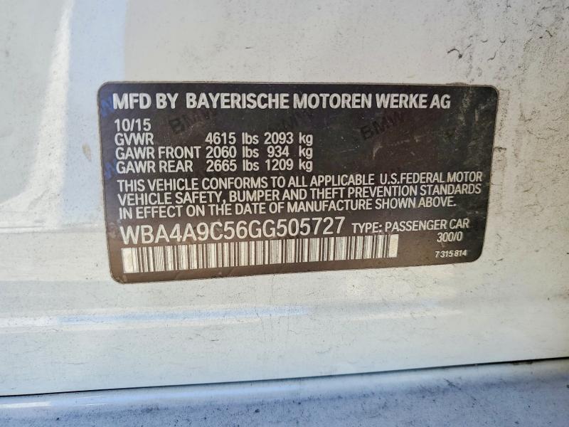 Aukcja sprzedaży 2016 Bmw 428, vin: WBA4A9C56GG505727, numer aukcji: 76831415