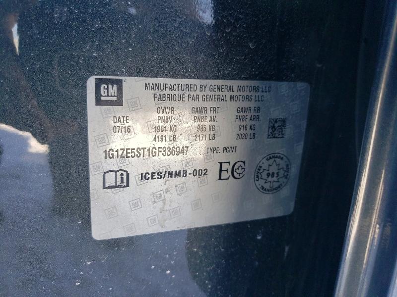 Aukcja sprzedaży 2016 Chevrolet Malibu, vin: 1G1ZE5ST1GF336947, numer aukcji: 77166385
