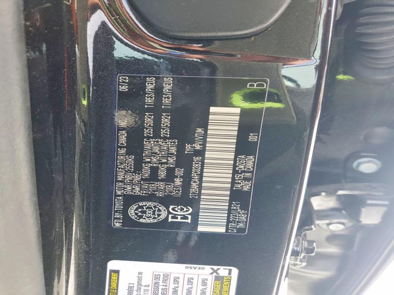 2023 Lexus Rx მანქანა იყიდება აუქციონზე, vin: 2T2BAMCA4PC028316, აუქციონის ნომერი: 77095395