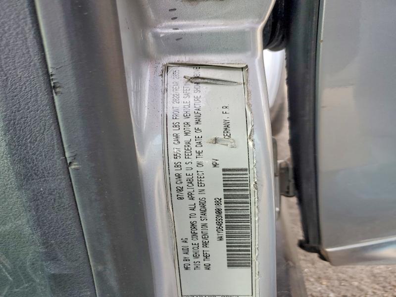 Продажа на аукционе авто 2003 Audi Allroad, vin: WA1YD64B93N001882, номер лота: 97830745