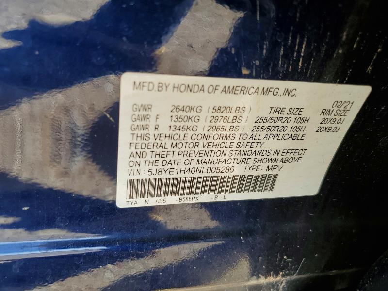 Продажа на аукционе авто 2022 Acura Mdx, vin: 5J8YE1H40NL005286, номер лота: 76974015