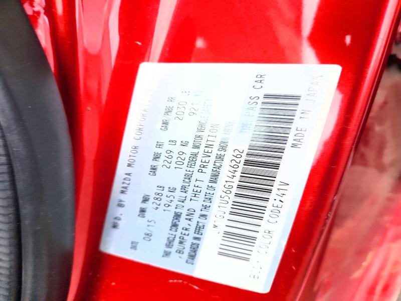 78653145 :رقم المزاد ، JM1GJ1U56G1446262 vin ، 2016 Mazda 6 مزاد بيع
