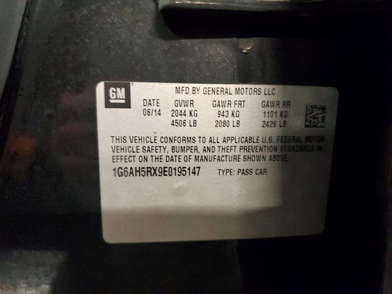 2014 Cadillac Ats მანქანა იყიდება აუქციონზე, vin: 1G6AH5RX9E0195147, აუქციონის ნომერი: 78436405