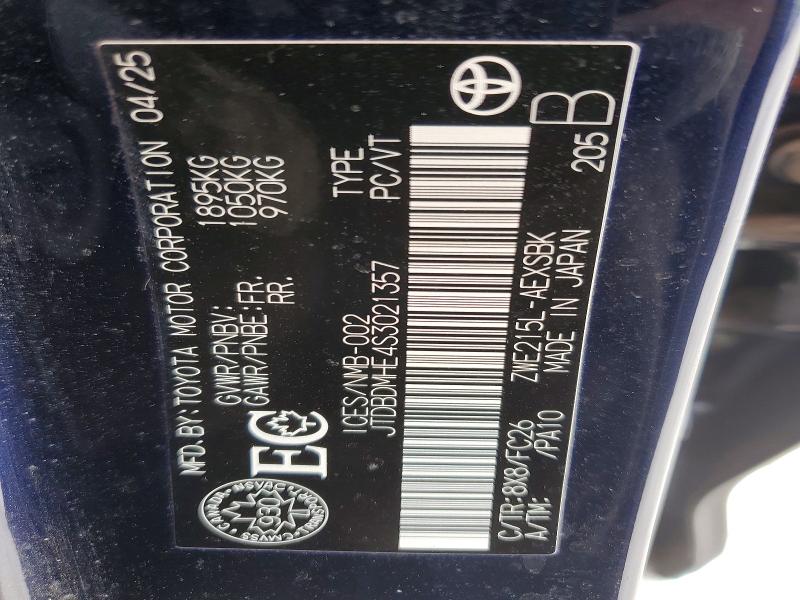 Продажа на аукционе авто 2025 Toyota Corolla, vin: JTDBDMHE4S3021357, номер лота: 72915375