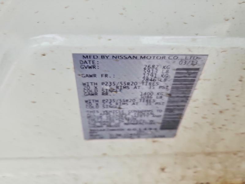 76704585 :رقم المزاد ، 5N1AR2MM4DC661484 vin ، 2013 Nissan Pathfinder مزاد بيع