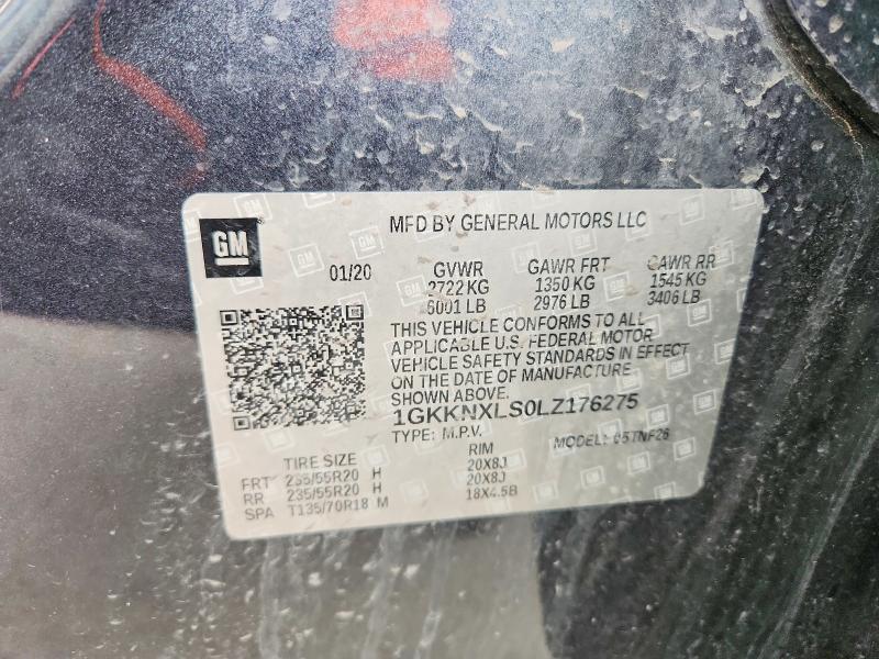 78450045 :رقم المزاد ، 1GKKNXLS0LZ176275 vin ، 2020 Gmc Acadia مزاد بيع