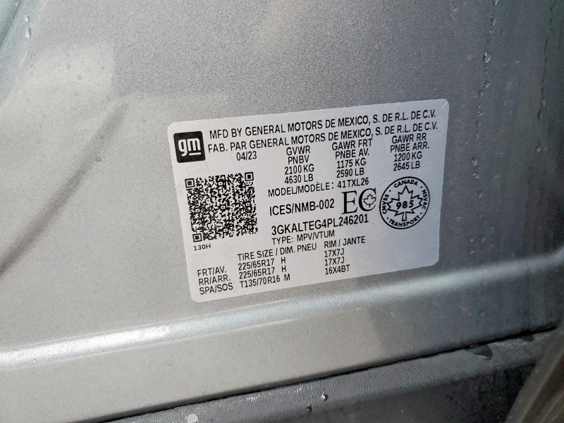 Продажа на аукционе авто 2023 Gmc Terrain, vin: 3GKALTEG4PL246201, номер лота: 77507665