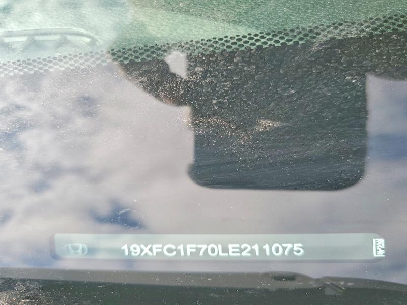 2020 Honda Civic მანქანა იყიდება აუქციონზე, vin: 19XFC1F70LE211075, აუქციონის ნომერი: 79397165