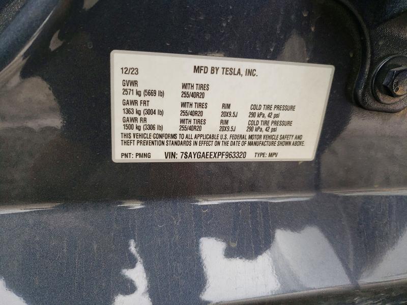 Aukcja sprzedaży 2023 Tesla Model Y, vin: 7SAYGAEEXPF963320, numer aukcji: 79038105