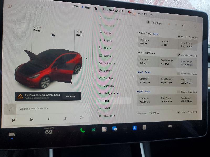 Продажа на аукционе авто 2021 Tesla Model Y, vin: 5YJYGDEEXMF073278, номер лота: 78109105