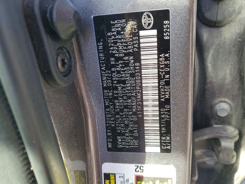 Aukcja sprzedaży 2023 Toyota Camry, vin: 4T1F31AK2PU603148, numer aukcji: 76481905