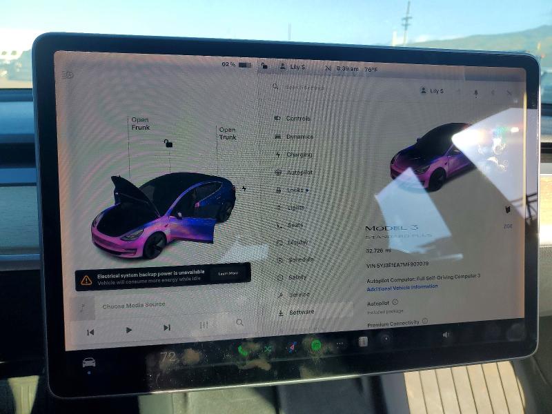 Aukcja sprzedaży 2021 Tesla Model 3, vin: 5YJ3E1EA7MF907079, numer aukcji: 77444565