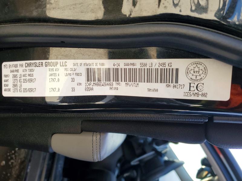 Продажа на аукционе авто 2014 Jeep Cherokee, vin: 1C4PJMAB6EW264069, номер лота: 78476255