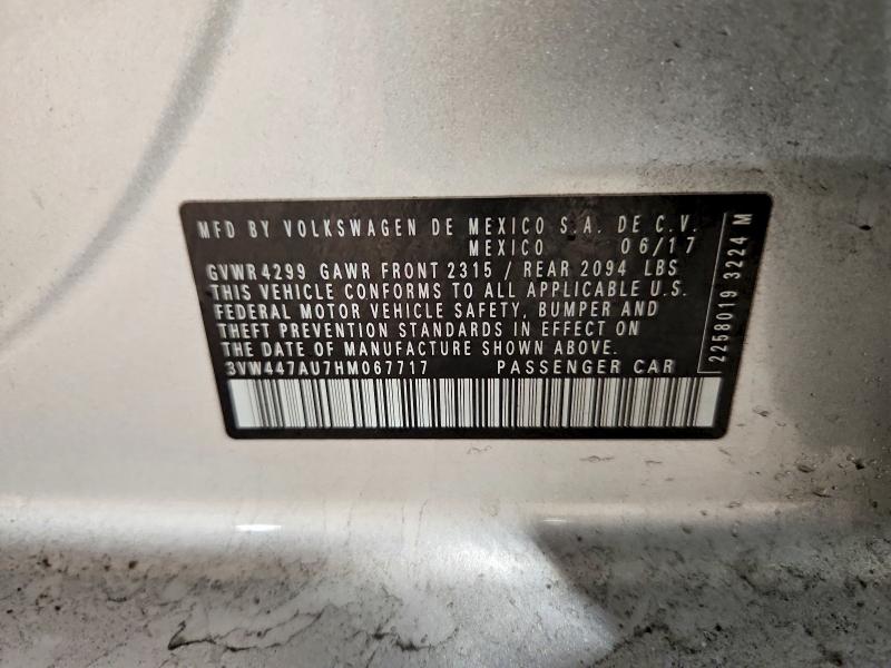 Продаж на аукціоні авто 2017 Volkswagen Gti, vin: 3VW447AU7HM067717, номер лоту: 78163975