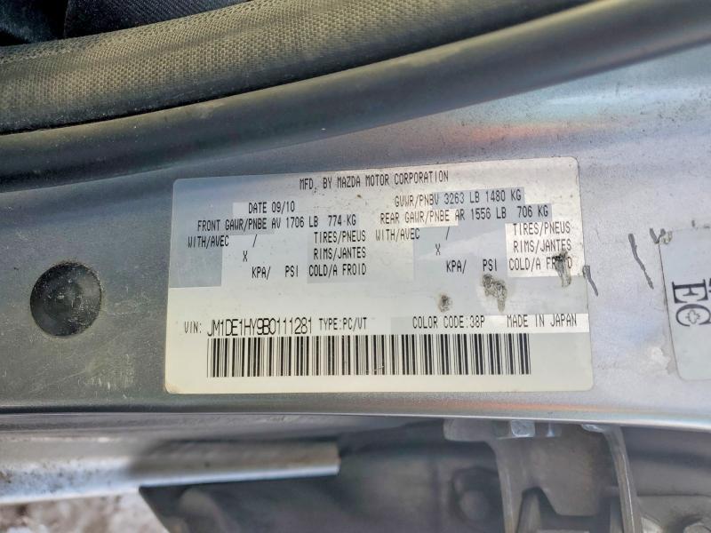 2011 Mazda Mazda2 მანქანა იყიდება აუქციონზე, vin: JM1DE1HY9B0111281, აუქციონის ნომერი: 77729015