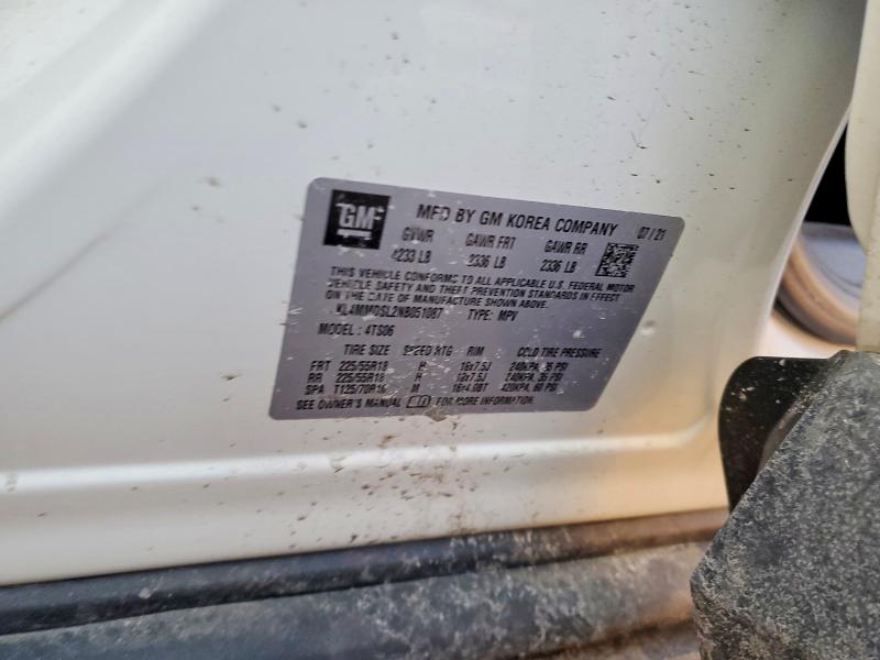 76005395 :رقم المزاد ، KL4MMDSL2NB051087 vin ، 2022 Buick Encore Gx مزاد بيع