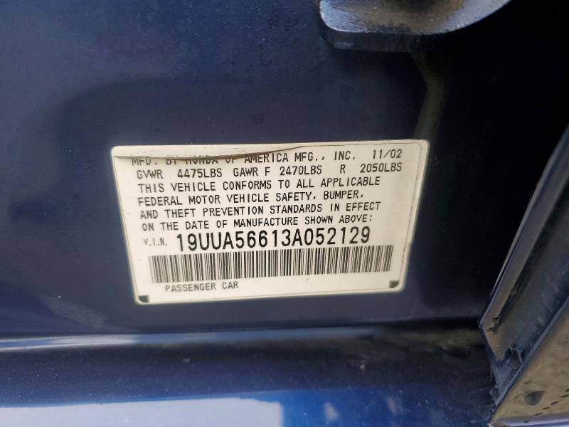 Продажа на аукционе авто 2003 Acura 3.2tl, vin: 19UUA56613A052129, номер лота: 76854945