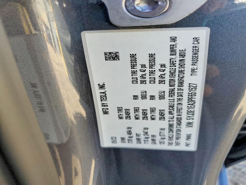 Aukcja sprzedaży 2023 Tesla Model 3, vin: 5YJ3E1EA3PF651527, numer aukcji: 77442645
