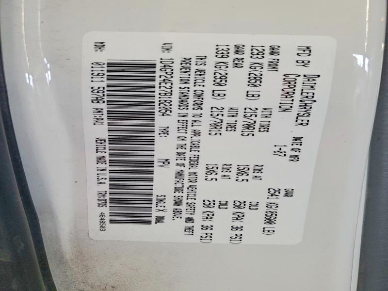 Aukcja sprzedaży 2007 Dodge Grand Caravan, vin: 1D4GP24E27B182054, numer aukcji: 76890095