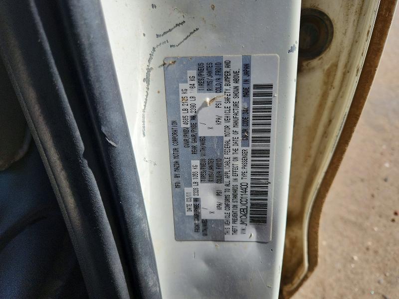2012 Mazda 5 მანქანა იყიდება აუქციონზე, vin: JM1CW2BLXC0114400, აუქციონის ნომერი: 77234175