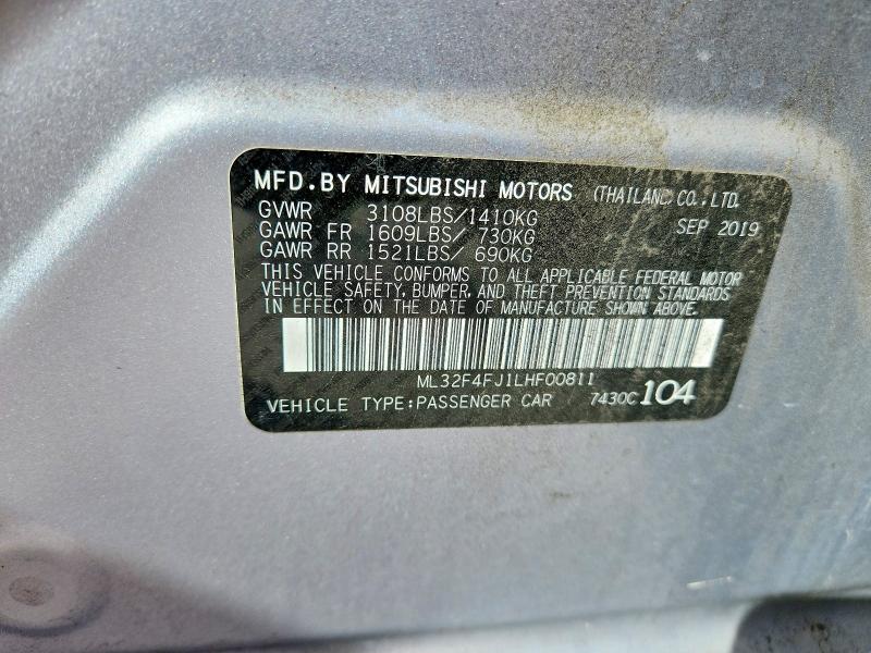 Продаж на аукціоні авто 2020 Mitsubishi Mirage, vin: ML32F4FJ1LHF00811, номер лоту: 76060905