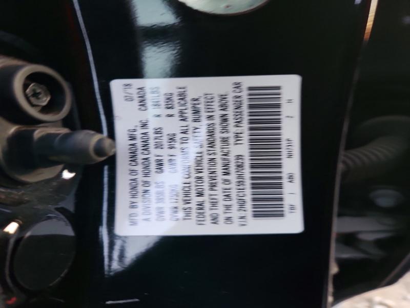 Продажа на аукционе авто 2018 Honda Civic, vin: 2HGFC1E59JH708239, номер лота: 76159845