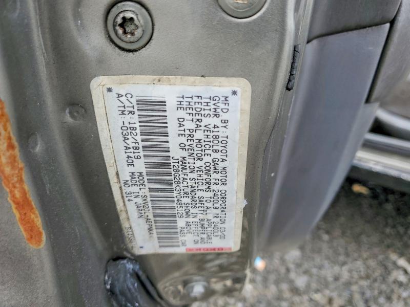 76757285 :رقم المزاد ، JT2BG28K3Y0485129 vin ، 2000 Toyota Camry مزاد بيع