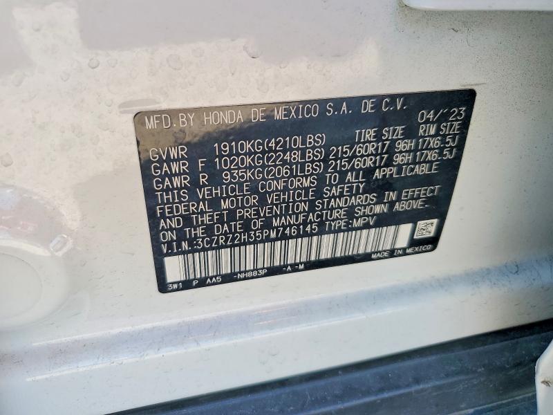 Aukcja sprzedaży 2023 Honda Hr-v, vin: 3CZRZ2H35PM746145, numer aukcji: 79262795