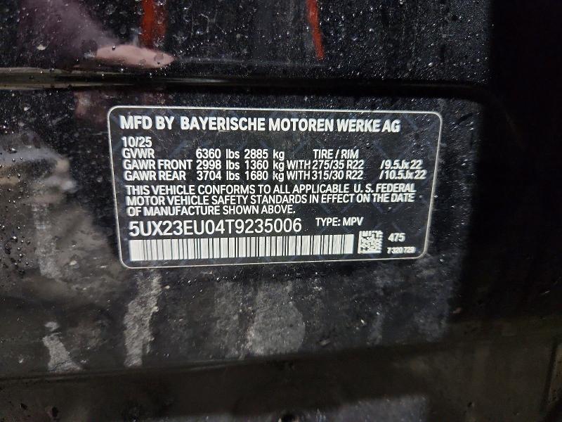 Продажа на аукционе авто 2026 Bmw X5, vin: 5UX23EU04T9235006, номер лота: 78125235