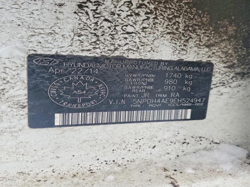 Продаж на аукціоні авто 2014 Hyundai Elantra, vin: 5NPDH4AE9EH524947, номер лоту: 75845005