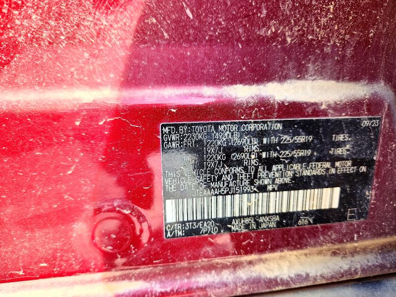 Aukcja sprzedaży 2023 Toyota Venza, vin: JTEAAAAH5PJ151993, numer aukcji: 76749145