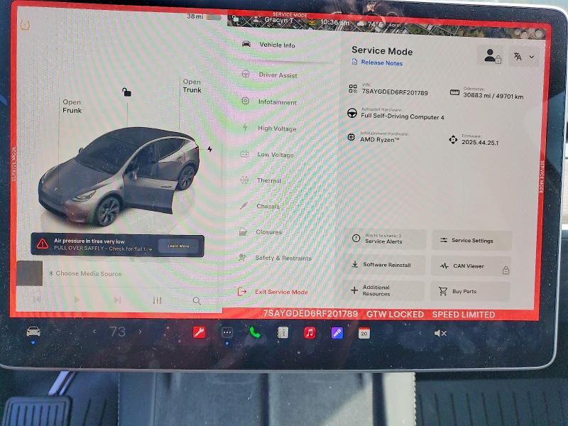 Aukcja sprzedaży 2024 Tesla Model Y, vin: 7SAYGDED6RF201789, numer aukcji: 77582565