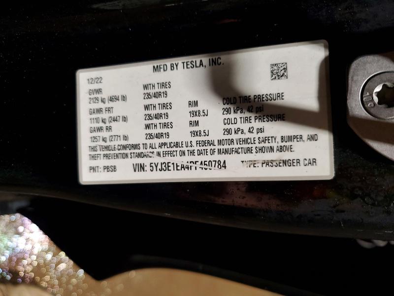 Продажа на аукционе авто 2023 Tesla Model 3, vin: 5YJ3E1EA4PF450784, номер лота: 77742385