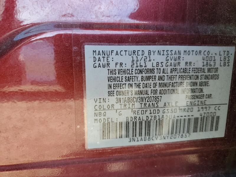 Aukcja sprzedaży 2022 Nissan Sentra, vin: 3N1AB8CV3NY207857, numer aukcji: 78669515