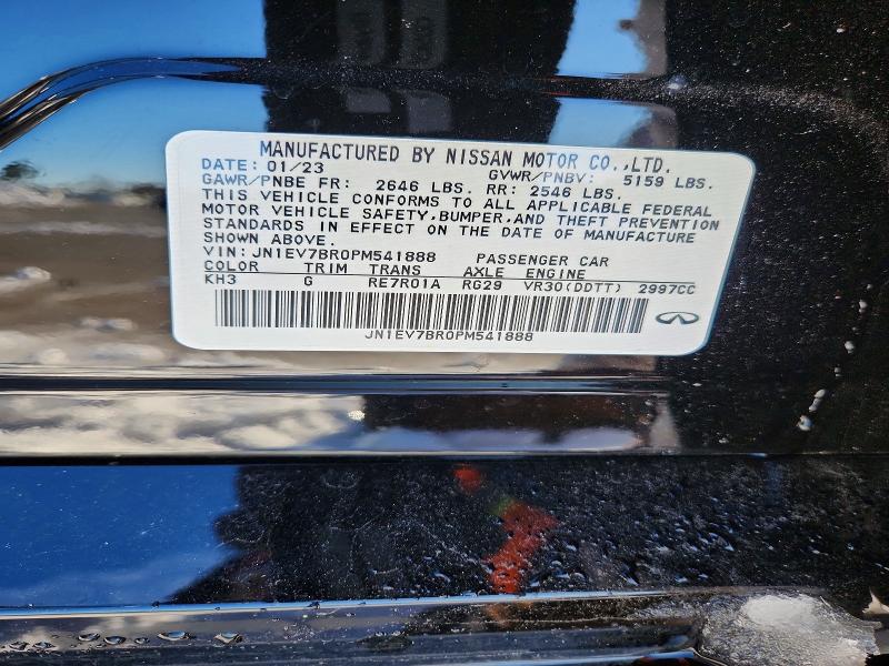 Aukcja sprzedaży 2023 Infiniti Q50, vin: JN1EV7BR0PM541888, numer aukcji: 74263115