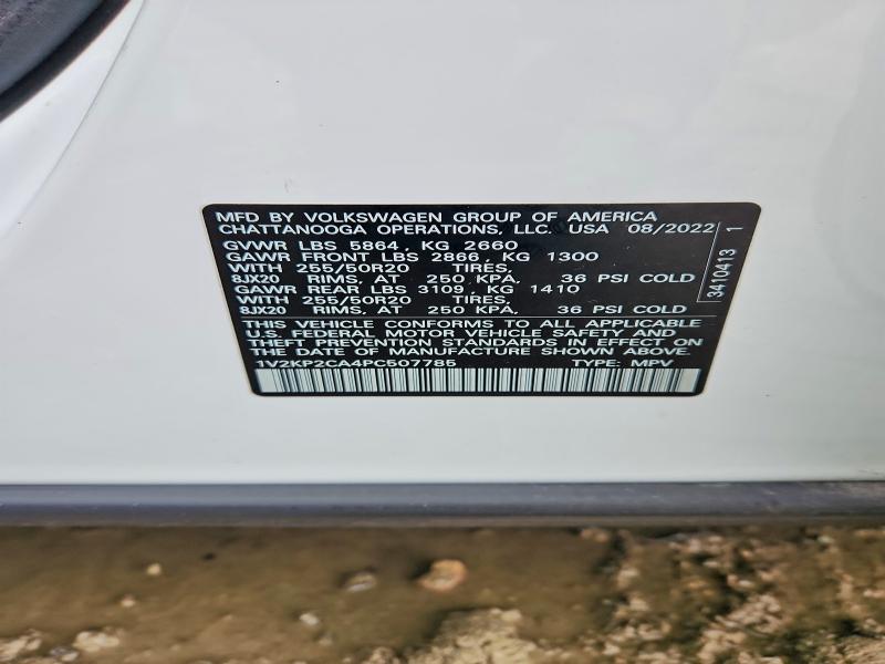 Aukcja sprzedaży 2023 Volkswagen Atlas, vin: 1V2KP2CA4PC507785, numer aukcji: 78701375