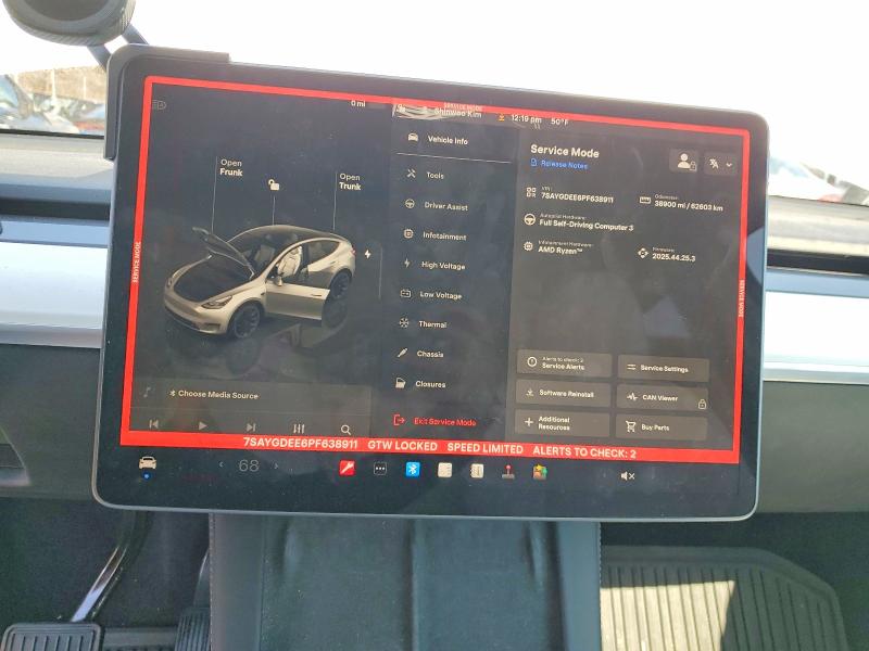 2023 Tesla Model Y მანქანა იყიდება აუქციონზე, vin: 7SAYGDEE6PF638911, აუქციონის ნომერი: 78903825