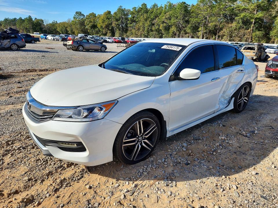2017 Honda Accord Spo მანქანა იყიდება აუქციონზე, vin: 1HGCR2F5XHA169905, აუქციონის ნომერი: 75494175