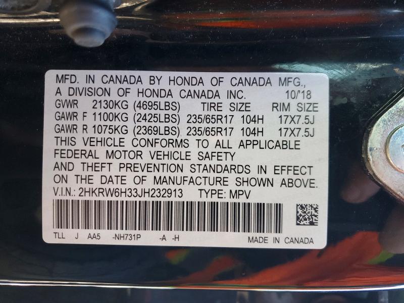 Продаж на аукціоні авто 2018 Honda Cr-v Lx, vin: 2HKRW6H33JH232913, номер лоту: 75908155