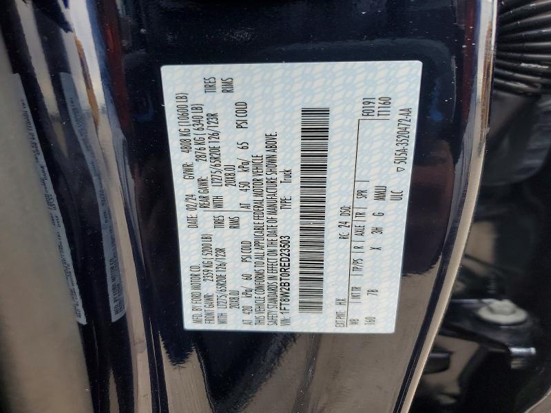 75443185 :رقم المزاد ، 1FT8W2BT0RED23503 vin ، 2024 Ford F250 مزاد بيع