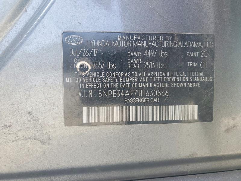 Продажа на аукционе авто 2018 Hyundai Sonata, vin: 5NPE34AF7JH630836, номер лота: 78898655