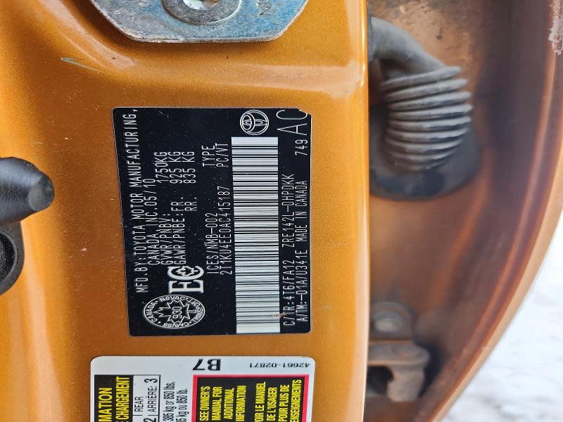 Aukcja sprzedaży 2010 Toyota Matrix, vin: 2T1KU4EE0AC415187, numer aukcji: 77529125