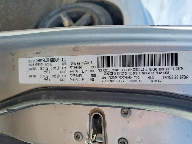 Продаж на аукціоні авто 2012 Dodge Ram 1500, vin: 1C6RD6FT2CS259797, номер лоту: 77506705