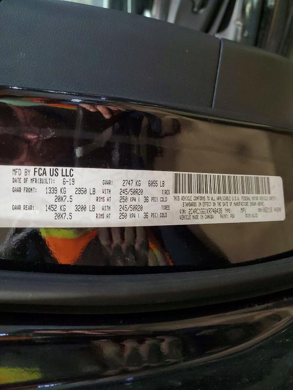 Aukcja sprzedaży 2019 Chrysler Pacifica, vin: 2C4RC1GG1KR746439, numer aukcji: 78157795