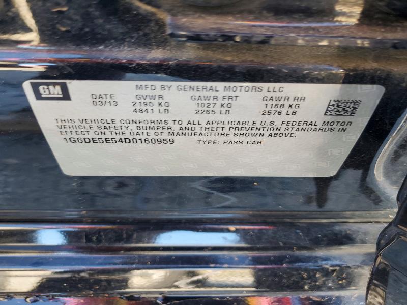 2013 Cadillac Cts მანქანა იყიდება აუქციონზე, vin: 1G6DE5E54D0160959, აუქციონის ნომერი: 77400025