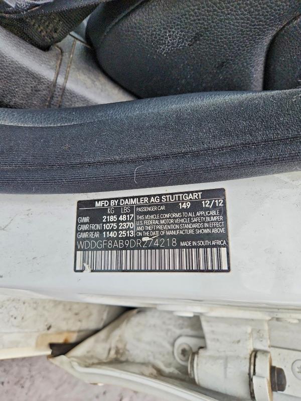 Продажа на аукционе авто 2013 Mercedes-benz C, vin: WDDGF8AB9DR274218, номер лота: 78237195