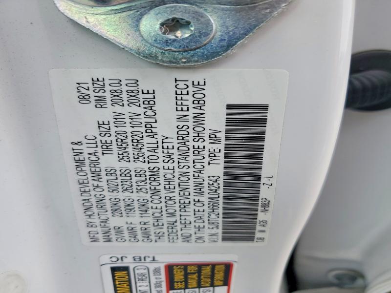 Aukcja sprzedaży 2021 Acura Rdx, vin: 5J8TC2H66ML042543, numer aukcji: 78304545